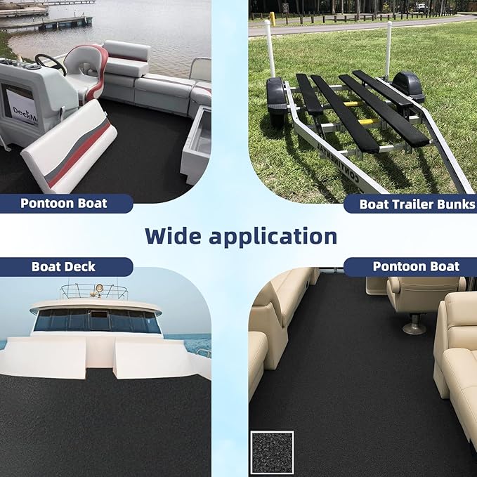 Boat Trailer Bunk Carpet,Marine Carpet Boat Bunk Boards Carpet Replacement, 9/12/16/20/24 inch Trailer Bunker Carpet for Covering Boat Lift Bunks or Runners