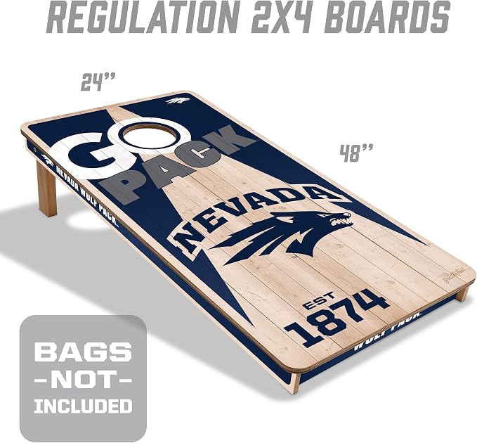 YouTheFan NCAA 2’ x 4’ Professional Wood Cornhole Game