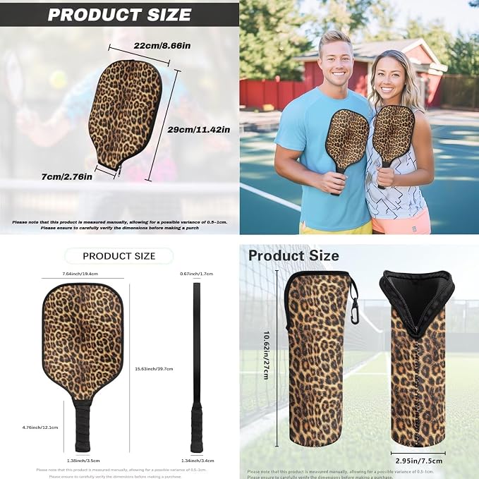 Pickleball Paddles Set 3PCS Pickleball Paddle Case Pickleball Racket Pickleball Bag Ideal for Beginners Gifts