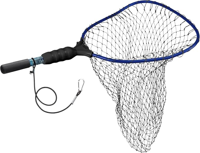 Ego S1 Slider Fishing Net, Ultimate Fishermen’s Tool Fixed Handle, Replaceable Head, Salt & Freshwater, 17x19 Inch Hoop