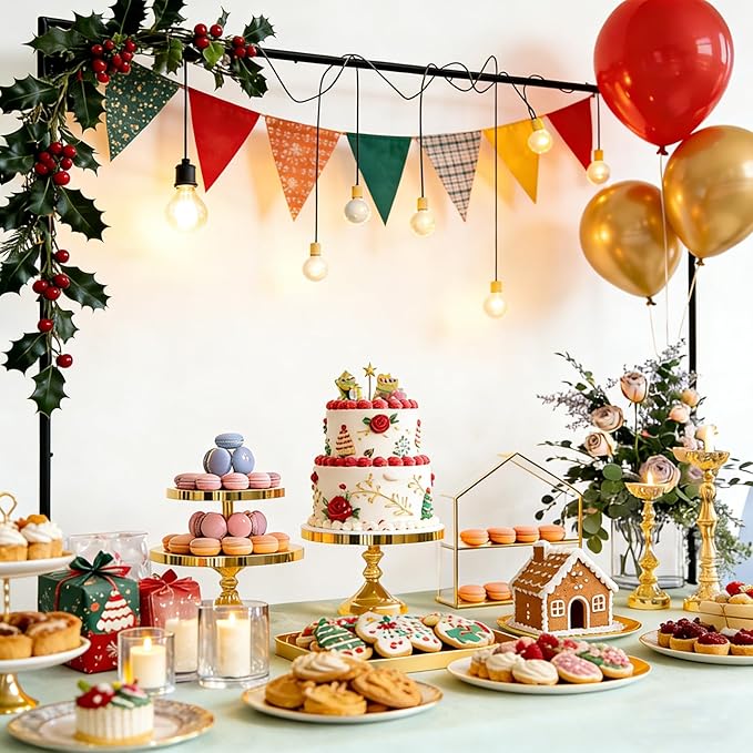 Over The Table Rod Stand with Clamps 16''-98'' Length 16"-47" Tall Adjustable Black Table Arch Hanging for Wedding Birthday Party Anniversary Christmas Halloween Decoration