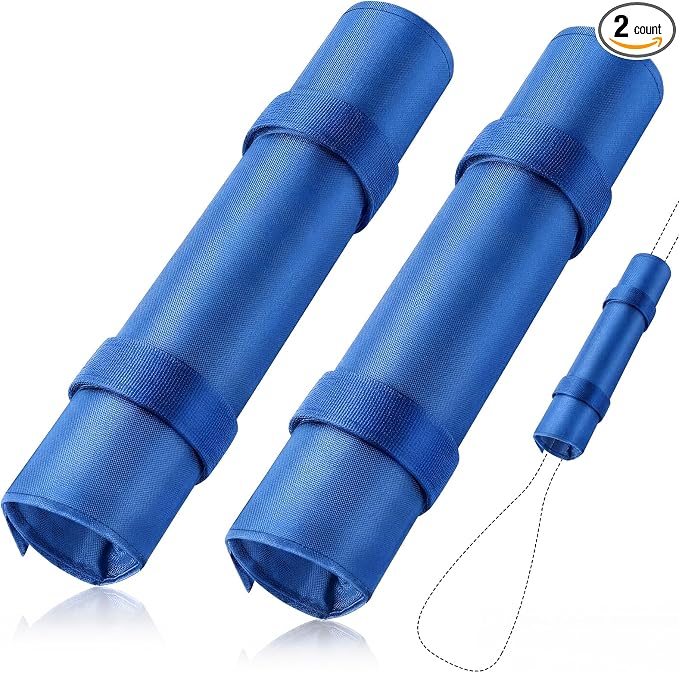 Hiboom 2 Pcs Paddle Float Kayak Paddle Accessory Adjustable Oxford Cloth Paddleboard Stand Up Accessory High Density Foam with Hook and Loop Closure Flotation Kayaks Canoe Paddles