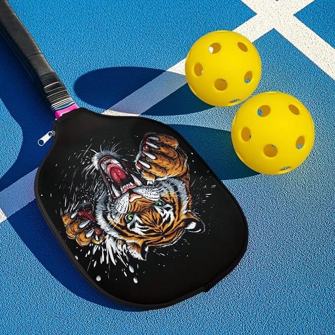 Pickleball Paddle Covers Only for Men and Women Zipper Closure Protection and Decoration