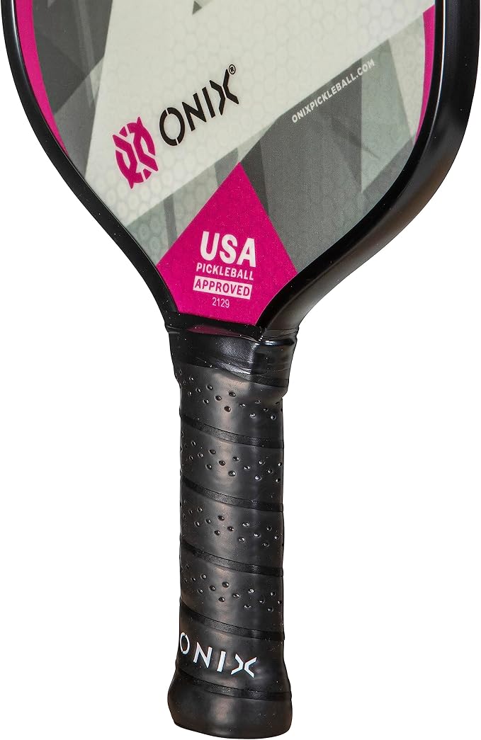 Onix Graphite Z5 Carbon Fiber Pickleball Paddle with Wide-Body Shape, Honeycomb Core & Graphite Face