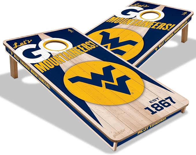 YouTheFan NCAA 2’ x 4’ Professional Wood Cornhole Game