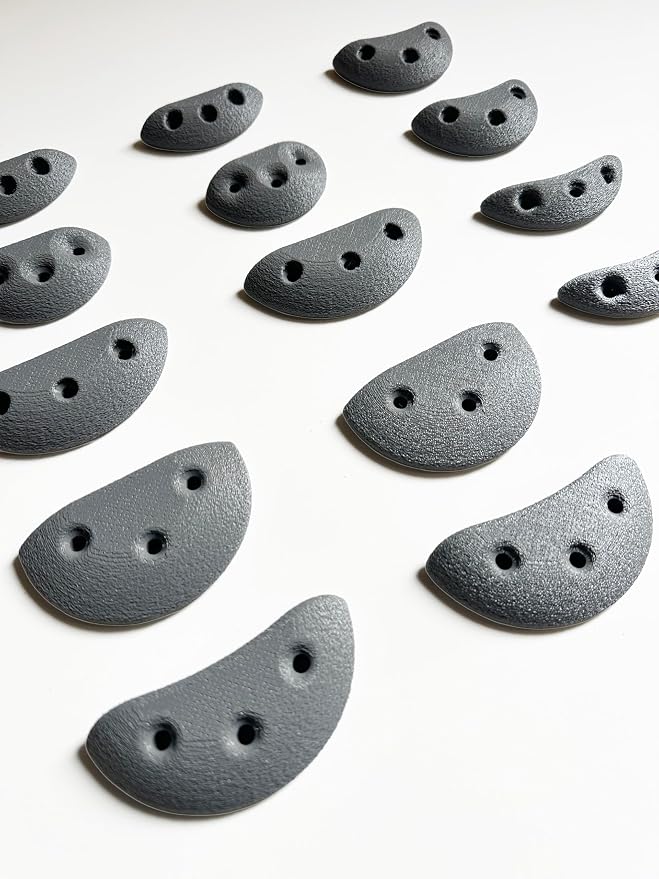 14 Screw On Crimp Rock Climbing Holds Advanced Climbing Holds Home Climbing Wall Bouldering Gym Holds Eco Friendly Dual Textured Crimps for Finger Strength
