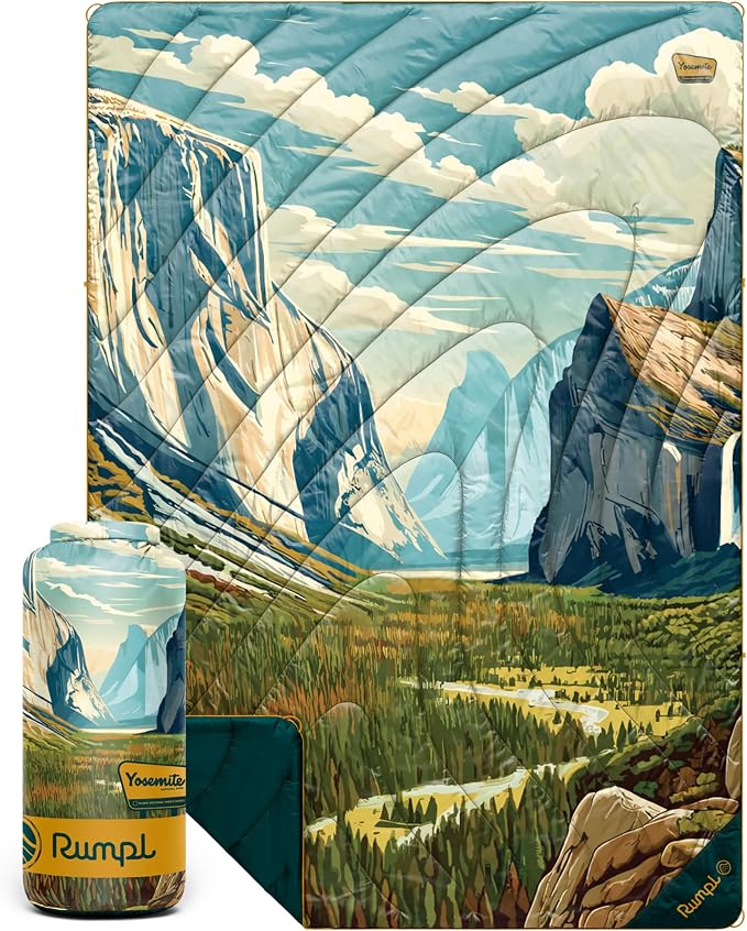 Rumpl Original Puffy National Park Blanket for Camping and Outdoors, Yosemite - V3
