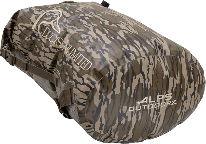 ALPS OutdoorZ Ducks Unlimited Guardian Backpack Dry Bag, 50L, Mossy Oak Original Bottomland