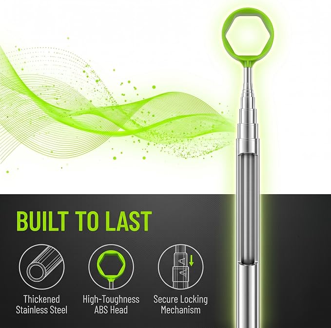 Golf Ball Retriever Stainless Steel Golf Balls Forgeway Golf Ball Picker — Telescopic Golf Ball Retriever 20ft with Shaft, Portable Ball Picker Upper Grabber, Golf Accessories & Golf Gifts for Men