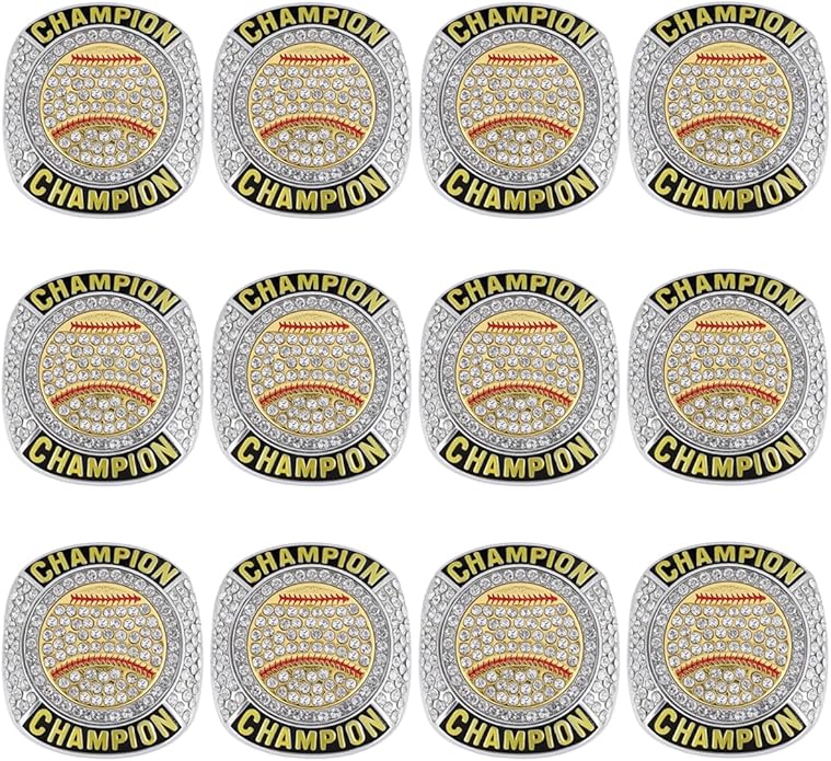 Baseball Championship Ring Trophy Award Gift Tournament Champions or Finalists Champion Ring