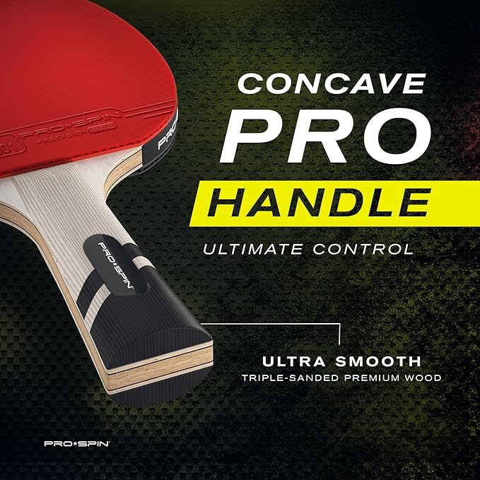 PRO-SPIN Ping Pong Paddles – ITTF Approved Professional Table Tennis Rackets with Carbon Fiber for Superior Control | 7-Ply Blade, Premium Rubber, 2.0mm Sponge