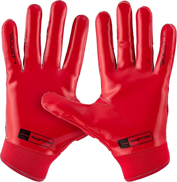 Grip Boost Football Gloves Raptor 2.0 Padded Men's Lineman Gloves with Boost Plus Grip Technology