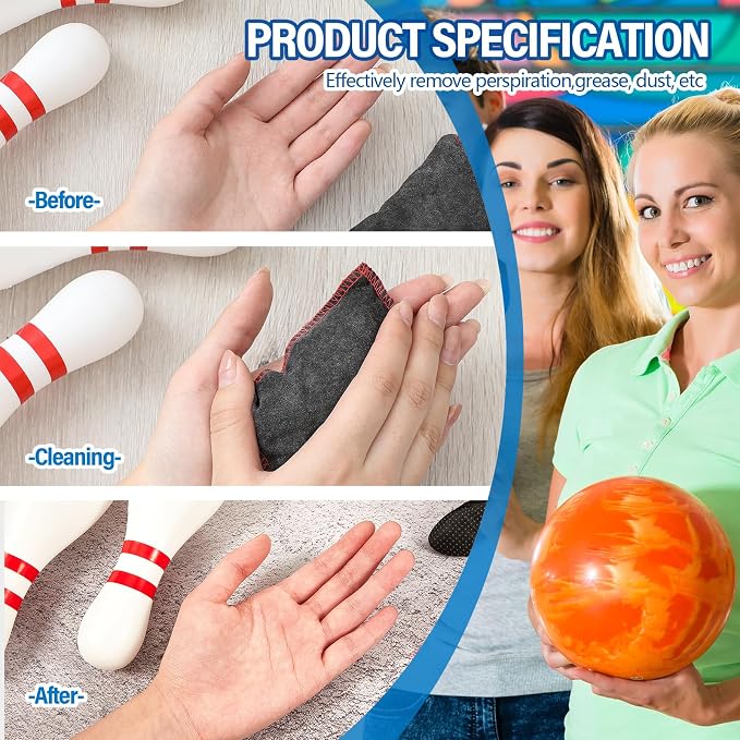 Simgoing Bowling Rosin Grip Bag Bowling Accessories Kit Grip Sack Powder Bag for Drying Hand for Golf Tennis Lifting Rock Climbing Gymnastics