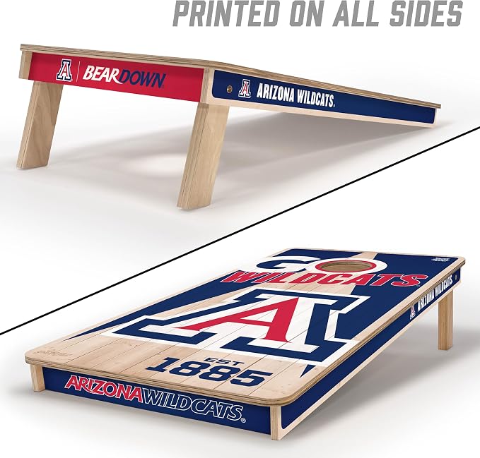 YouTheFan NCAA 2’ x 4’ Professional Wood Cornhole Game