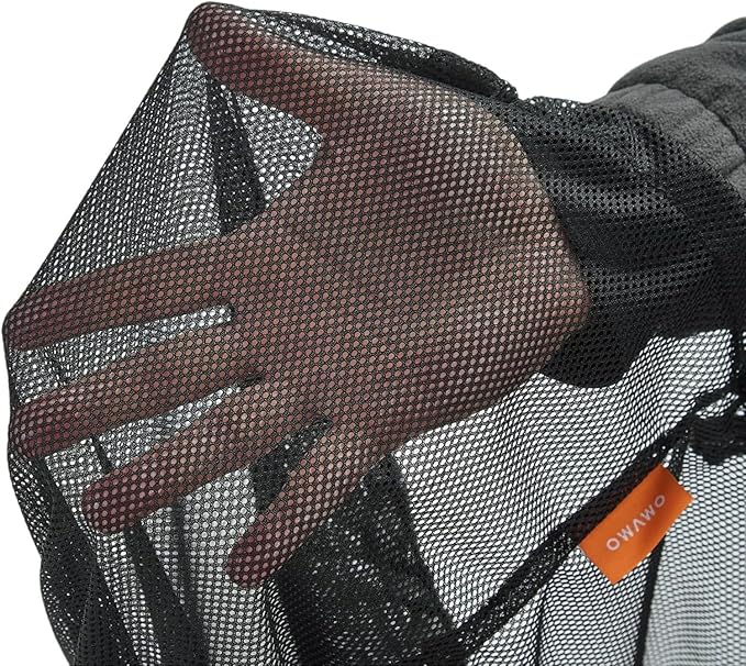 1Pcs 255L Mesh Sleeping Bag Storage Sack Stuff Sack Mesh Laundry Bag Drawstring Bag，Tear-Resistant Polyester Mesh,300D Oxford Bottom,Anti-Dirt and Water-Resistant.