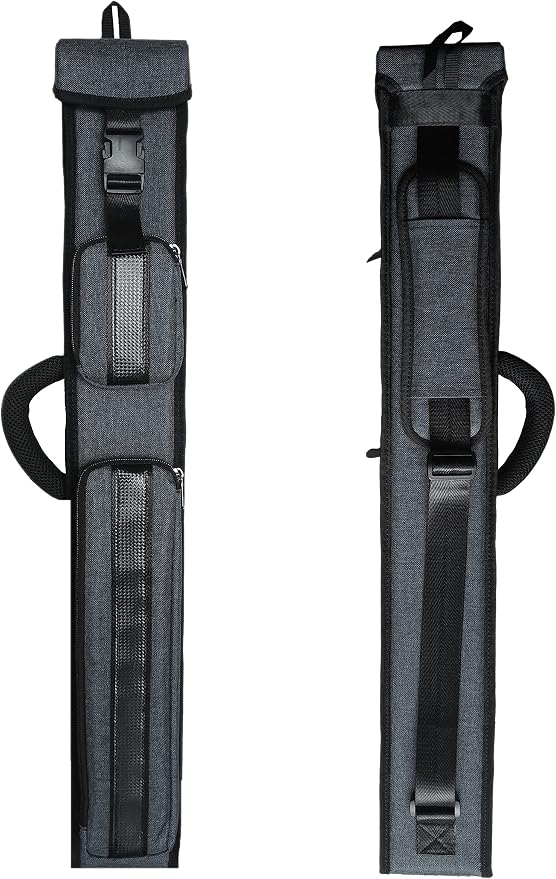 Champion 2X2,2X3,3X4 Nylon/Leatherette Billiard Pool Cue Stick Hard Case