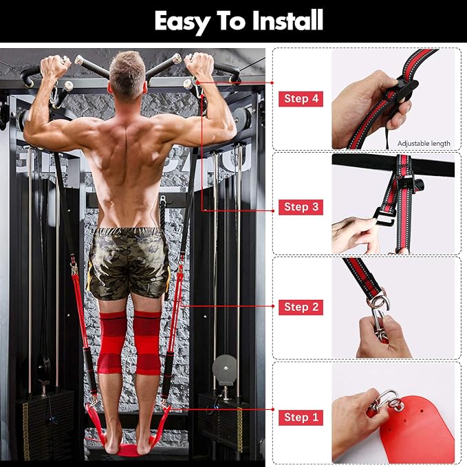 SYNTECSO 220-440Lbs Pull Up Assistance Bands - Heavy-Duty Pull Up Resistance Bands for Chin-up Workout