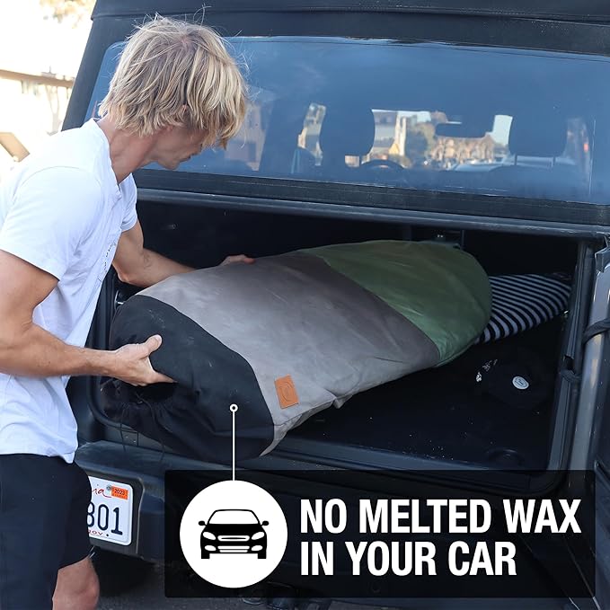 Ho Stevie! Canvas Surfboard Bag Cover - No Melted Wax on Car - Sun/Ding Protection