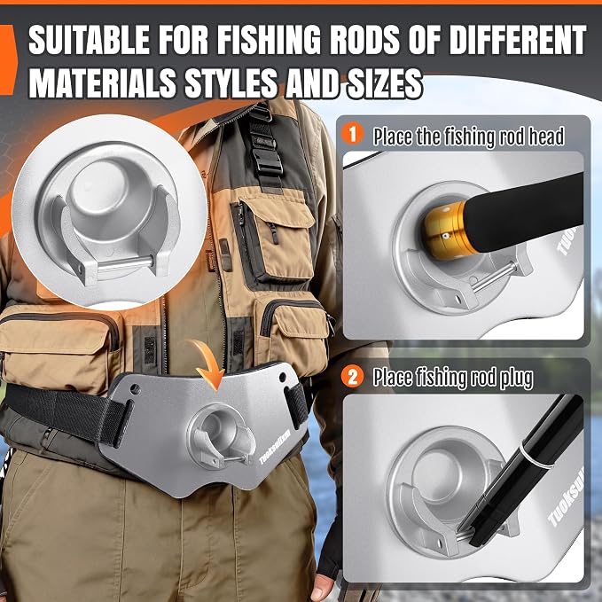 Fishing Belt Adjustable Belt Aluminum Protective plate Padded Waist Support for Fighting