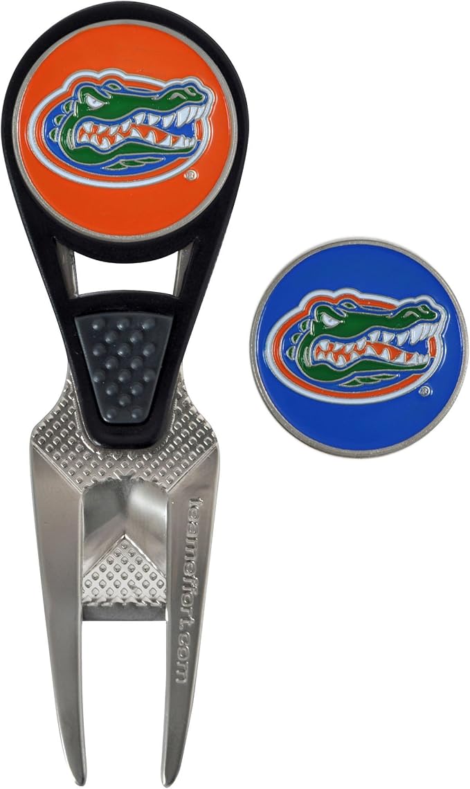Team Effort Collegiate CVX Ball Mark Repair Tool & 2 Ball Markers