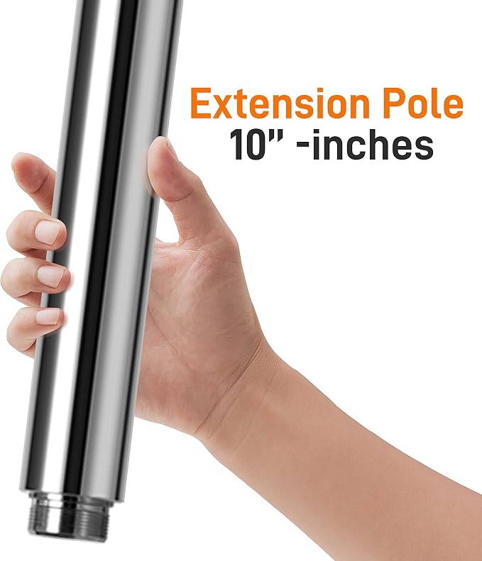 SereneLife Professional Spinning Dance Pole, 45mm Portable Exercise Pole for Fitness – Durable Steel Build, Anti-Rust Finish, Suitable for Home, Club, Gym, Party, Pub