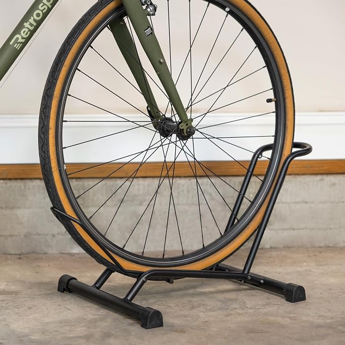 StoreYourBoard CycleStand Bike Floor Stand, No-Lift Indoor Bicycle Rack for Garage, Bike Mount Storage, Holds MTB, Road, and Ebike Stand, Bike Parking Rack, Fits Tires up to 3.5″