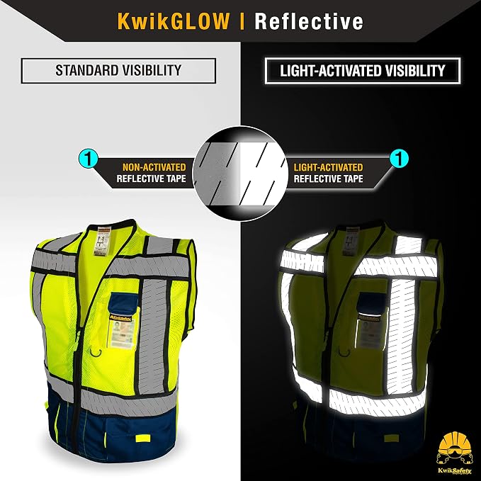 KwikSafety - SHERIFF & SPECIALIST Safety Vest [Multi-Use Pockets] Class 2 & Class 3 Hi Vis ANSI OSHA Safety Vest for Men