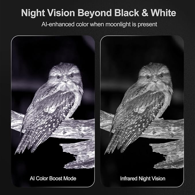 VisioGear Night Vision Binoculars - Night Thunder X3 4K Night Vision Goggles for Adults, AI Color Mode, 2000ft Range, 5000mAh Battery, 32GB Card for Camping & Security