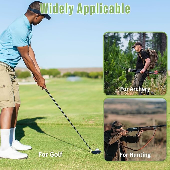 Golf Rangefinder & Hunting Range Finder with Slope Switch, 1300 Yards, 6X Magnification, Rechargeable Battery, Magnet Stripe, Flag Pole Locking Vibration, Golfing Accessories for Men