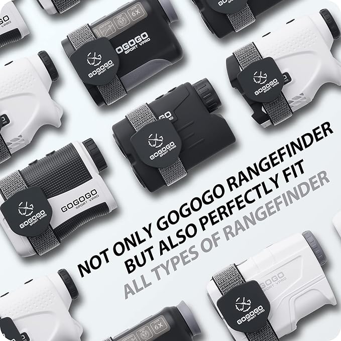 Gogogo Sport Vpro GS03 Laser Rangefinder & Universal Adjustable Magnetic Holder Mount Strap
