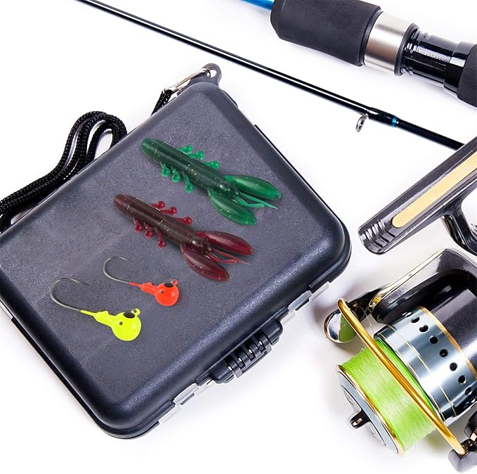 Pure Vie Fishing Topwater Lures Kits Mixed Universal Artificial Soft Baits Tackle Including Crankbaits, Spinnerbaits, Plastic Worms, Frogs, Hooks, Tackle Box - Freshwater Saltwater Fishing Equipment