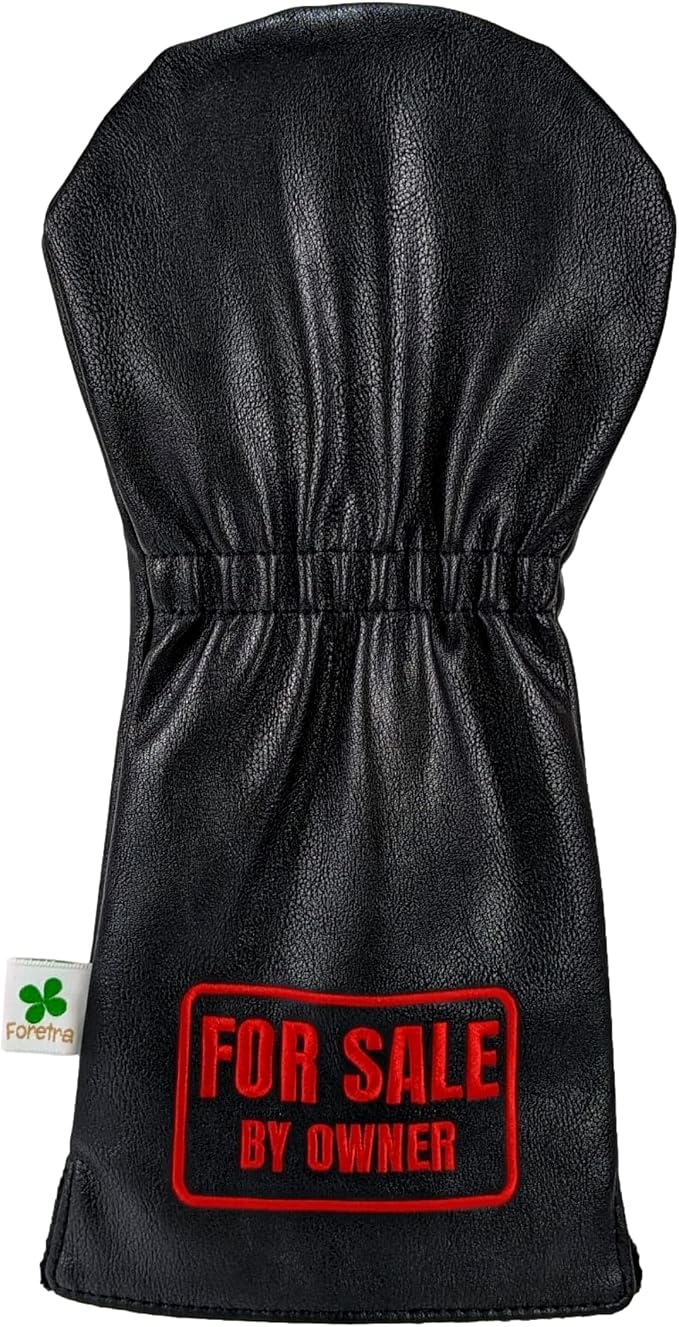 Foretra Driver Headcover | Premium Leather Golf Club Covers | Novelty Design Golf Head Covers Essential Golf Accessories for Men and Women | Universal Fit for Golfer Clubs