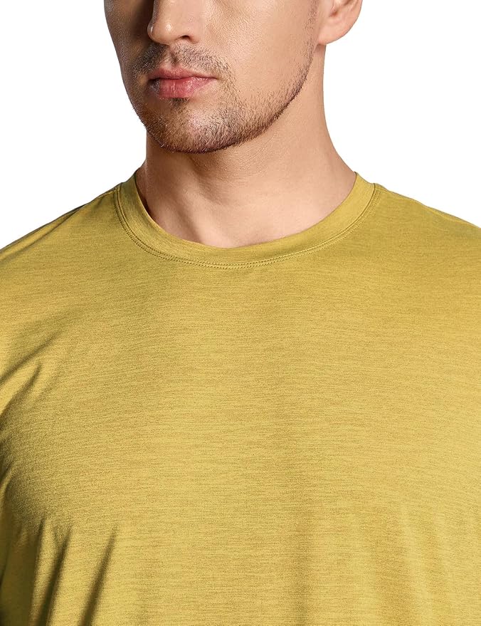 CQR Men's UPF 50+ Sun Protection Long Sleeve Quick Dry Athletic Shirts, Stretch Running Workout Hiking T-Shirts
