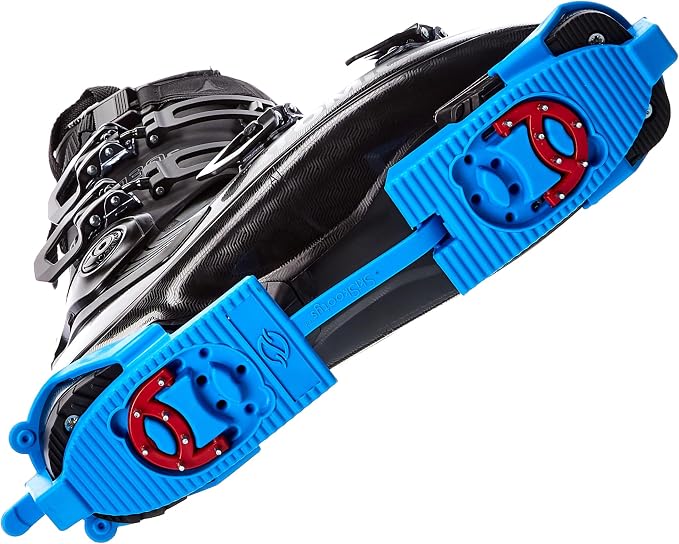 Skiskootys Ski Boot Bottom Protector with Claws - Ski Boot Traction Cleats | Foldable Slip-Resistant Tool for Walking on Ice & Snow - Adjustable Skiing Accessories - USA Made