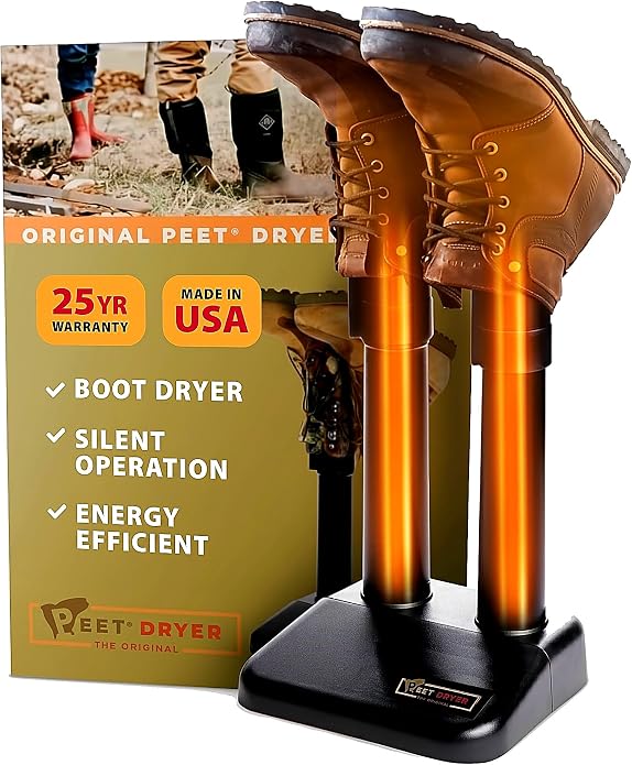 PEET, Original Dryer, Electric Shoe Dryer, Work Boots, Outdoor Gear, Athletic Gear, Silent,Energy-Efficient, Made in USA