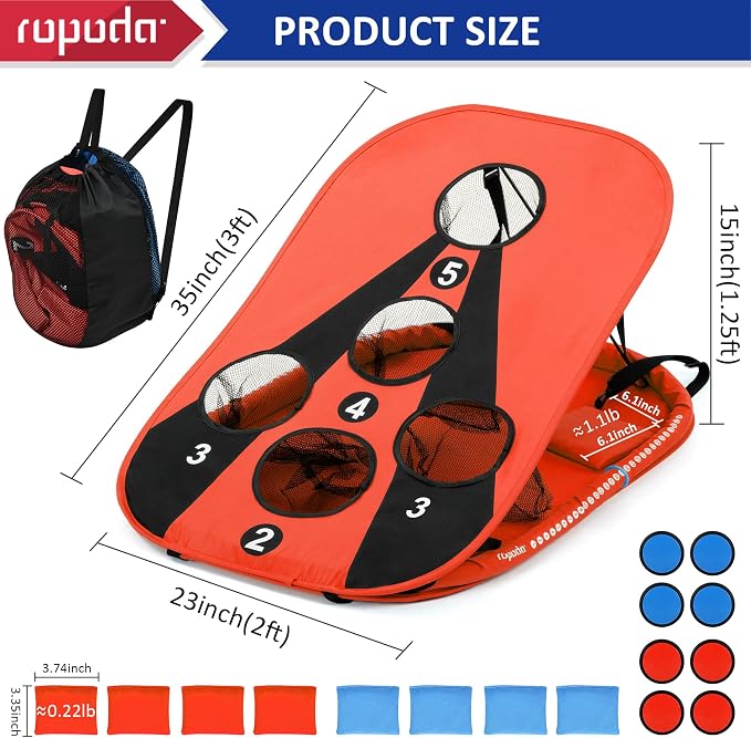 ropoda Pool Cornhole Board Set, 3ft x 2ft Corn Hole Games for Adults