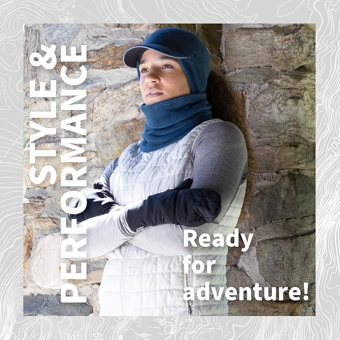 TrailHeads Micro Fleece Neck Warmer and Ponytail Cap