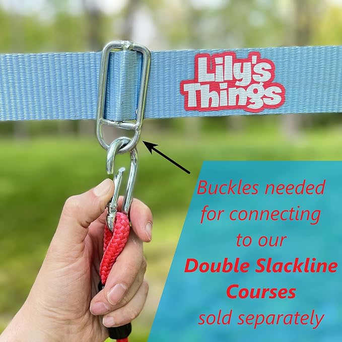 Lily's Things Replacement Slack Line and Ratchet for Double Ninja Course Sets - Ninja Slackline…