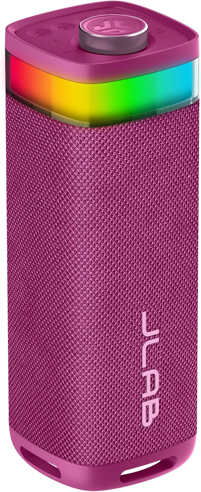 JLab, JBuds Party, Portable Bluetooth Speaker, Waterproof Outdoor Speaker, RGB Lighting, Multi-Speaker Connect, Mulberry