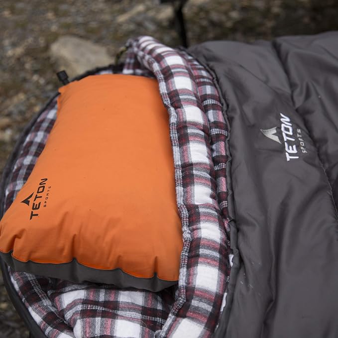 Teton Celsius XXL Sleeping Bag, Cold Weather Sleeping Bags for Adults and Kids, Camping Made Easy and Warm. Compression Sack Included
