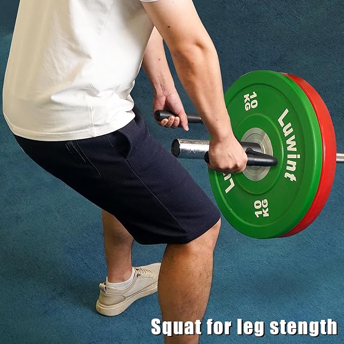 Luwint Landmine Handles T Bar Row Attachments, V Bar Handle and Single Arm Row Exercise Accessories for Home Gym, Fits 2’’ Olympic Barbell
