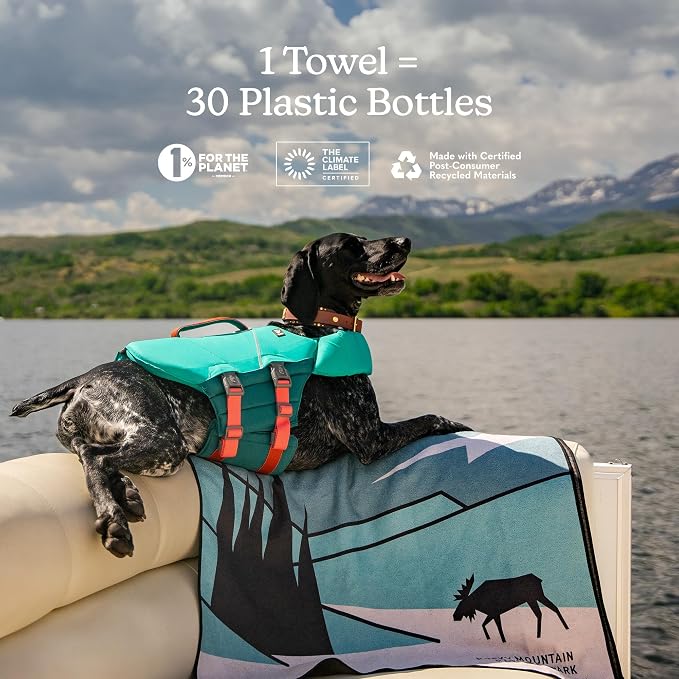 Nomadix Original Towel - National Parks- Perfect for Beach, Pool, Travel, Camping, Yoga - Made with Recycled Materials - Super Absorbent - Sand Resistant