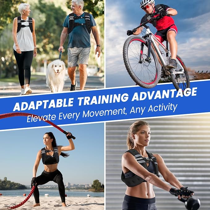Weighted Vest Woman 6/8/12/16/20/25/30lb Weight Vest for Women Men Body Weight Vests for Walking Strength Training Running Workout Jogging Fitness