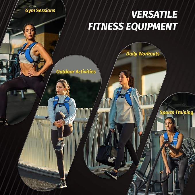 ZELUS Weighted Vest, Washable Z-Fit Soft Iron Weighted Vest for Women and Men, 5/10/15 lb Weight Vest with Reflective Strips & Adjustable Straps, Ultra Thin Weight Vest for Gym Strength Training