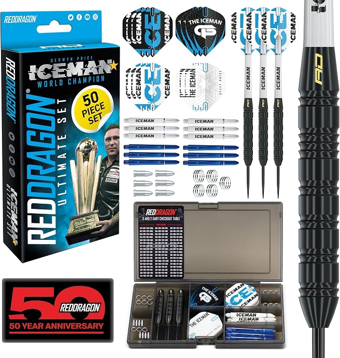 RED DRAGON Darts - Professional Darts Accessories - Choose from Full Dart Accessory Kit (Flights, Shafts, Finger Grip Wax & More) or Precision Dart Practice Rings - Multiple Options Available