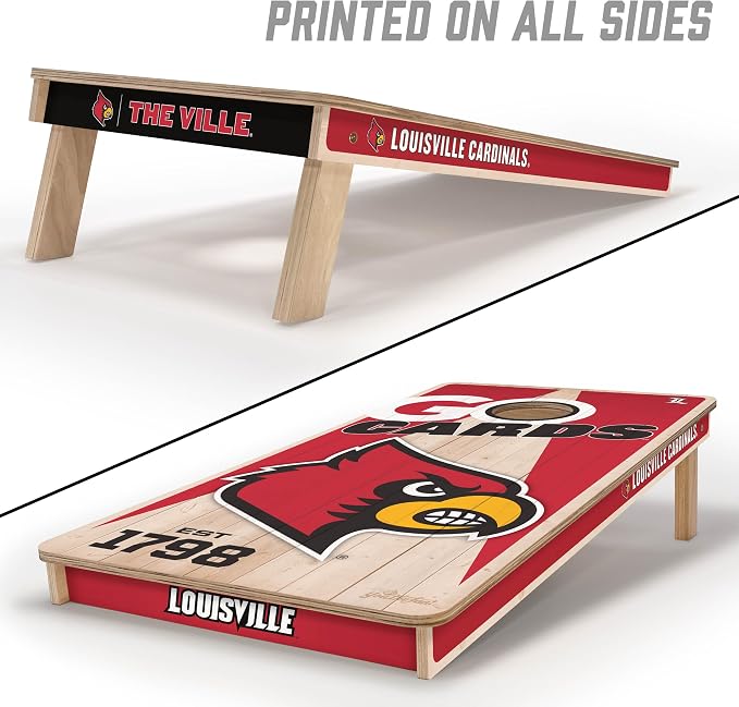 YouTheFan NCAA 2’ x 4’ Professional Wood Cornhole Game