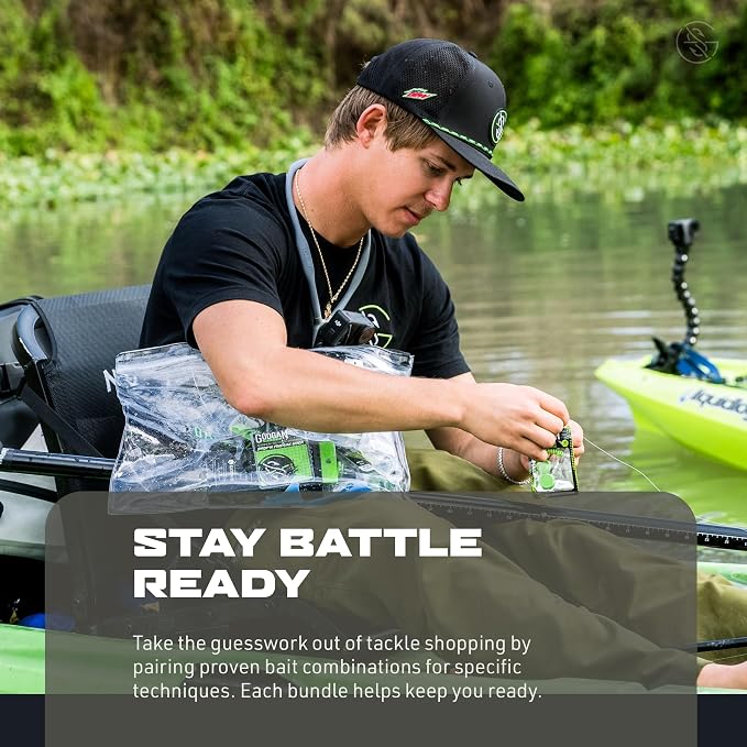 Googan Squad Mondo Kit Bass Fishing Lure Sets for Largemouth & Smallmouth Bass – Includes Premium Tackle & Mystery Box Essentials