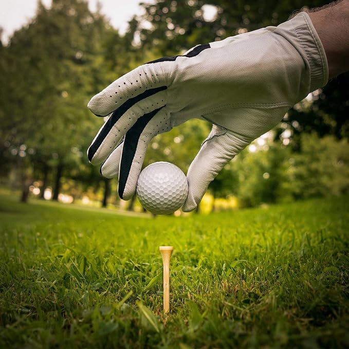1000pcs Per Pack Natural Bamboo Golf Tees, 2.75 Inch (7cm) Length, PGA Approved for Professional Player or Beginner's Trainning. Stronger Than Wood, No Side Spin Friction.