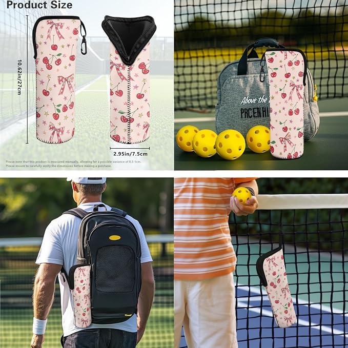 Pickleball Paddles Set 3PCS Pickleball Paddle Case Pickleball Racket Pickleball Bag Ideal for Beginners Gifts