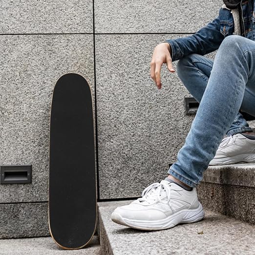 3pcs Skateboard Grip Tape Sheet, Self-Adhesive Anti-Skid Sandpaper Sticker 81x21cm, Sturdy Replaceable Grip Tape for Street and Park Skateboards